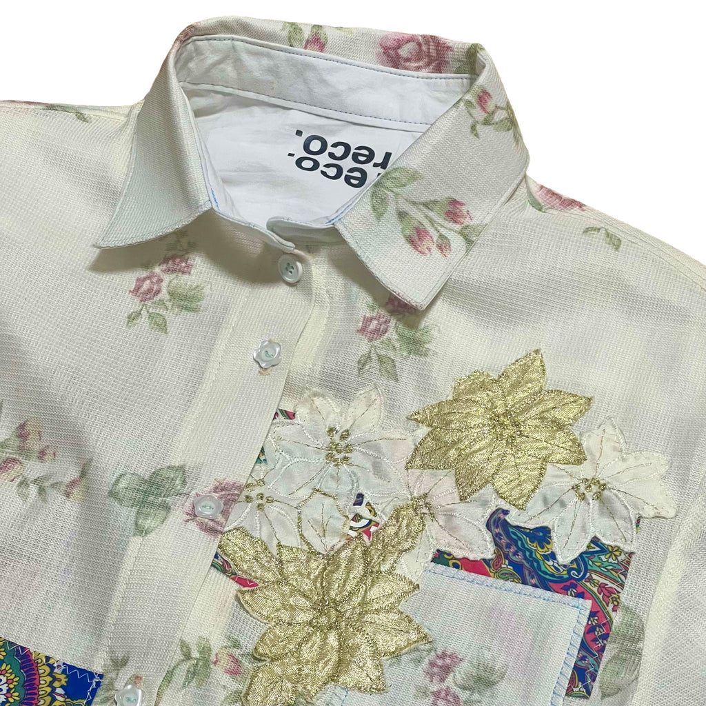 “Flowers&Silk” Button_Up