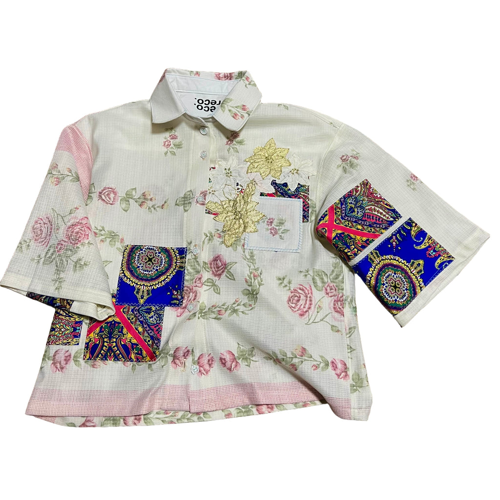 “Flowers&Silk” Button_Up