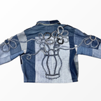 “Flowers-Denim” jacket