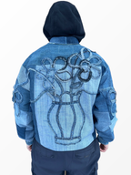 “Flowers-Denim” jacket